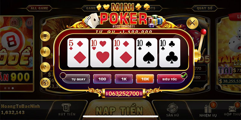 Cách Quay Mini Poker Nổ Hũ - Bí Quyết Hiệu Quả Cho Newbie 2 Phương thức quay Mini Poker đạt tỷ lệ thắng cao nhất