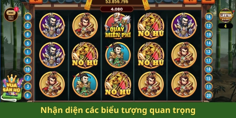 Nổ Hũ Tam Quốc Tranh Hùng - Game Chiến Thuật Săn Thưởng 2 Nhận diện các biểu tượng quan trọng nhất với hội viên