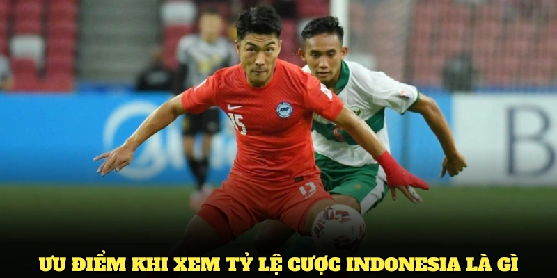 Tỷ lệ cược Indonesia - Cập Nhật Thông Tin Thú Vị 2 Ưu điểm khi xem tỷ lệ cược Indonesia là gì tại một nhà cái uy tín